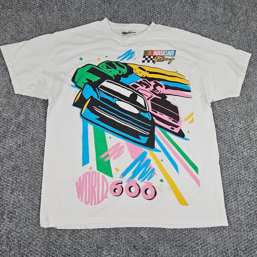 NASCAR Racing World 600 T-Shirt Colorful Graphic XL AOP - Picture 2 of 6